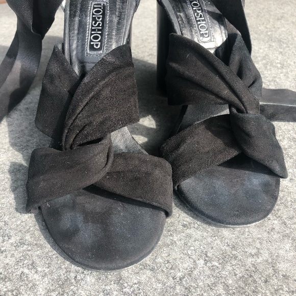 TOPSHOP | Suede Wrap-Arounds - Picture 3 of 8